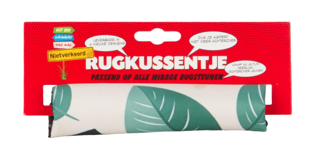 Newlooxs nicht falsches Rückenstützkissen mit veganem Aufdruck