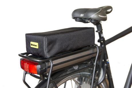 Recycelte Kissen-Sitz-Heckträger schwarzgrau