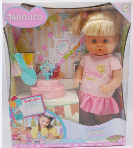 Famosa Nenuco Happy Birthday Puppe mit Kuchen
