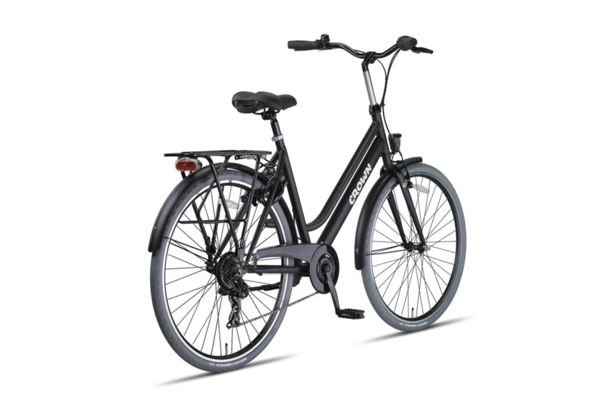 Crown New York 28 Zoll 53 cm Damen 7V V-Brems Mat Zwart