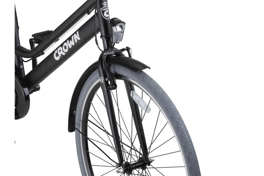 Crown New York 28 Zoll 53 cm Damen 7V V-Brems Mat Zwart