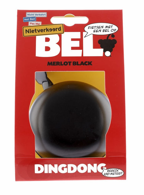 Bike Bell Ding-dong-Stahl 80 mm schwarz