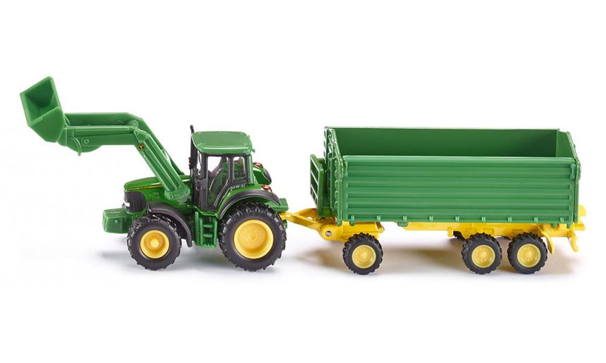 Siku 1843 John Deere mit Anhänger 1:87