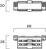 Nordic-Kupplungsstück für. Schiene Alu 3-phasig 5050028