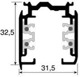Nordic-Schiene weiß 3 Phasen 2 Meter 5050005