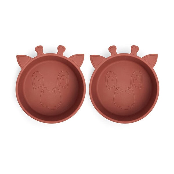 Nuuroo Nuuroo Alex Silicone Deep Platte 2-Pack Giraf