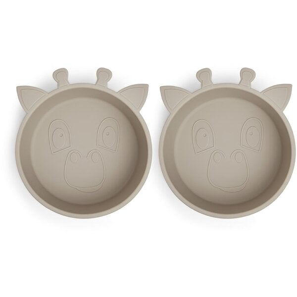 Nuuroo Nuuroo Alex Silicone Deep Platte 2-Pack Giraf