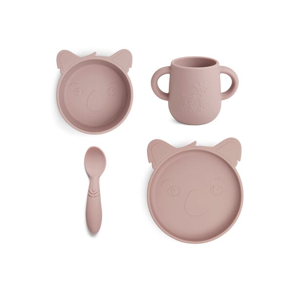 Nuuroo Nuuroo Lykke Silicon-Abendessen 4-Pack Koala-Woodrosis