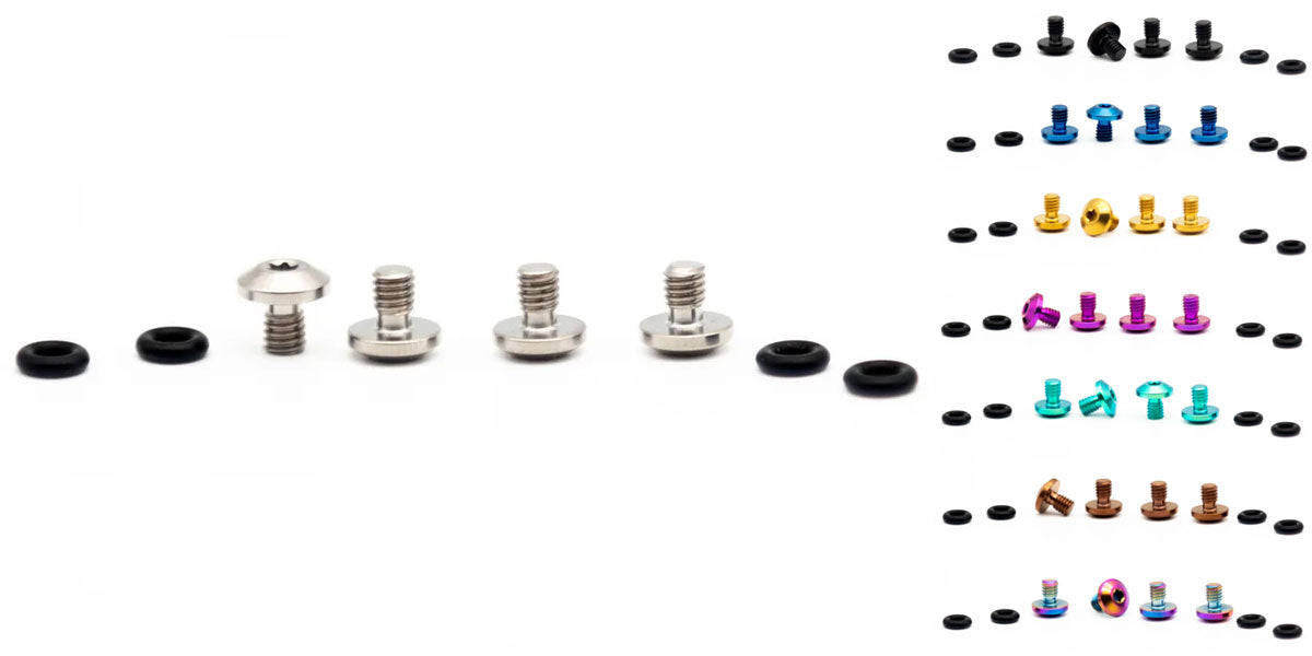 Oak Components Titanschrauben-Set für Sram Bleedport Mineralöl (4 Stück)