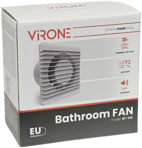 Orno Badezimmer – WC-Ventilator weiß 100 mm + Timer – 8611010