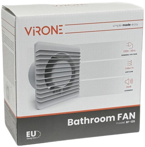 Orno Badezimmer – WC-Ventilator weiß 125 mm – 8611050