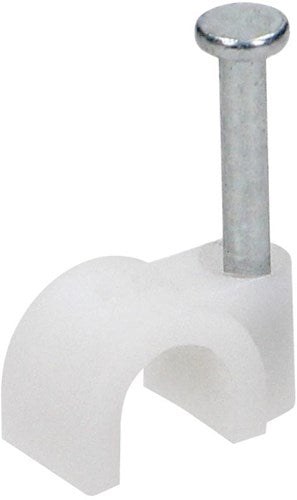 Orno Kabelclip 4 mm rund, weiß, Beutel (25) – 4113200
