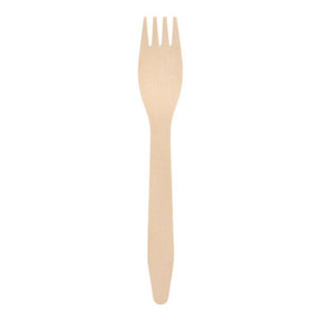 Papstar vorken hout 16,5cm pak a 10 stuks
