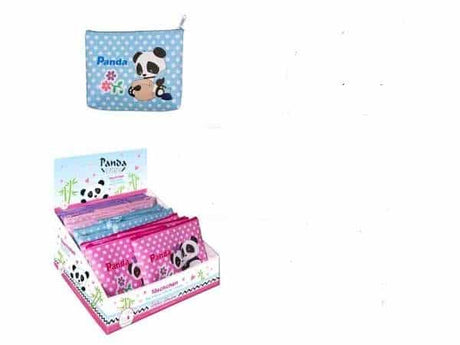 Van der Doelen Panda-Tasche blau mit Punkten