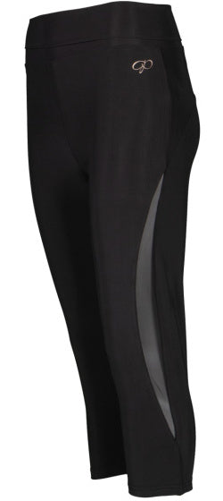 Papillon Capri 3 4 Sport Legging Ladies Schwarz Größe 3xl