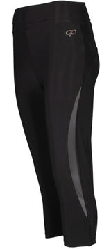 Papillon Capri 3 4 Sport Legging Ladies Schwarz Größe 3xl