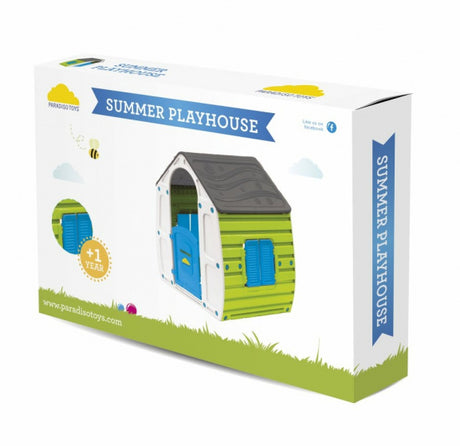 Paradiso Toys Speelhuis Sommer 102 x 90 cm grün graublau