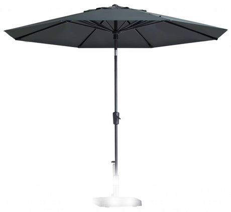 Madison Sonnenschirm Paros 300 cm aufdrehbar grau