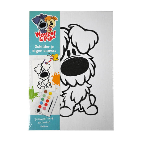 Woezel en pip canvas schilderset