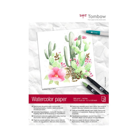 Tombow • Aquarellblock-Aquarellpapier