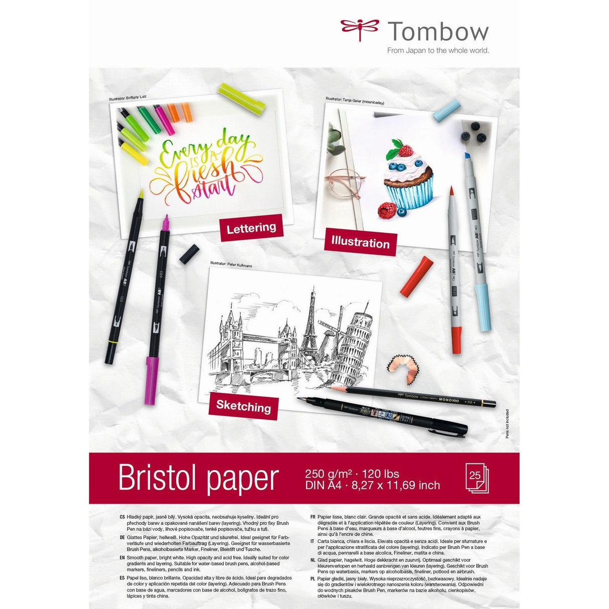 Tombow • Bristolpapier A4 25St