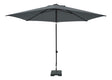 Madison Sonnenschirm Mykanos Push-Up 250cm grau