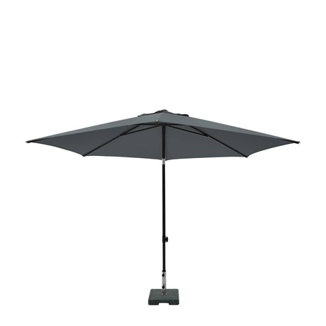 Madison Sonnenschirm Elba Push-Up ca. 300 cm mit Kippfunktion 100%pol. grau