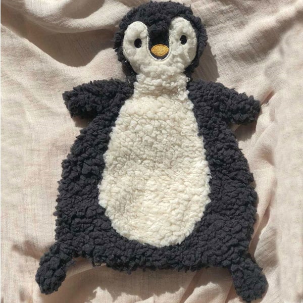 Petú petú petú petú geschnitten Sherpa Kuschelstoff Pinguin