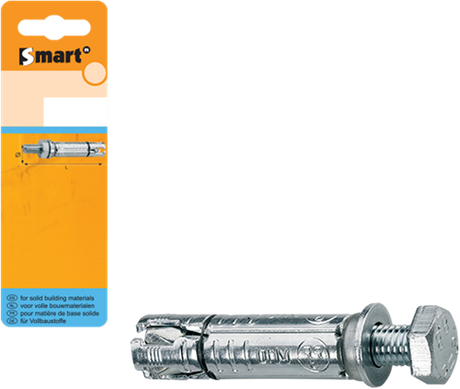 Pgb-europa smart | Keilbolzen mit Gewindebolzen m8x25x70 verzinkt | 4 Stück sm000t001080080h