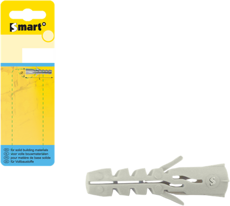 Pgb-europe smart | nylon plug s zndr boord ø 6x30 grijs | 30 st sm000pn00060030h