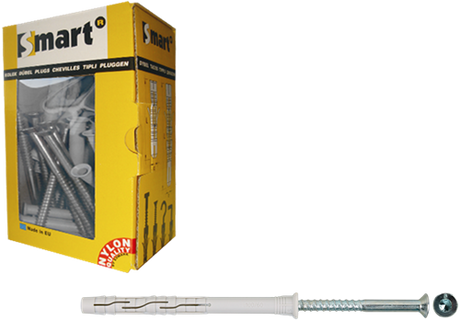 Pgb-europa smart | Fensterstopfen + Schraube vzk tx ø 8x140 nzn | 50 Stück sm0rptn01080140e