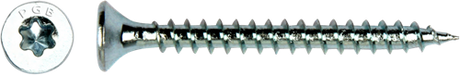 Pgb-europe pgb-fasteners universele spaanplaatschroef vk-t voldraad verzonken kop ø4,0x25 zn tx20 | 200 st | pgwvtv001004000253