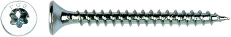 Pgb-europe pgb-fasteners universele spaanplaatschroef vk-t voldraad verzonken kop ø4,0x50 zn tx20 | 200 st | pgwvtv001004000503