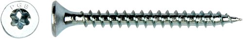 Pgb-europe pgb-fasteners universele spaanplaatschroef vk-t voldraad verzonken kop ø4,5x20 zn tx20 | 200 st | pgwvtv001004500203