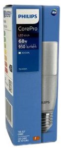 Philips led buislamp t38 e27 9,5-68w 3000k mat - led3250