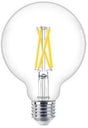 Philips master value ledglobe e27 93mm filament helder 5.9w 806lm - 922-927 zeer warm wit | beste kleurweergave - dimbaar - vervangt 60w