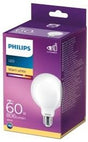 Philips led lamp - globelamp met e27 fitting - warmwit licht: 2700k - 60w - mat glas