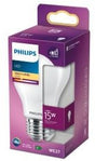 Philips led lamp - standaard lampvorm met e27 fitting - warmwit licht: 2700k - 15w - mat glas