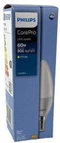 Philips led kaars e14 7-60w 2700k mat - led3323