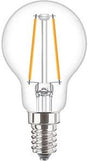 Philips led kogel e14 2-25w 2700k filament helder - led3727