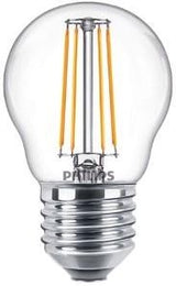 Philips led kogel e27 4,3-40w 2700k filament helder - led3749