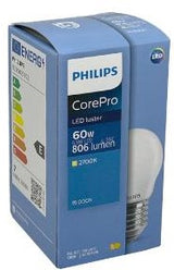 Philips led kogel e27 6,5-60w 2700k filament mat - led3752
