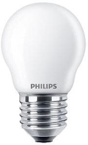 Philips led kogel e27 6,5-60w 2700k filament mat - led3752