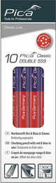 Pica 559 dubbel potlood rood blauw | 17,5cm | 10 stuks - pi559-10