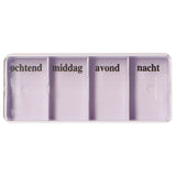 Jvdl Pillendose Woche 4 Fächer pro Tag weiß