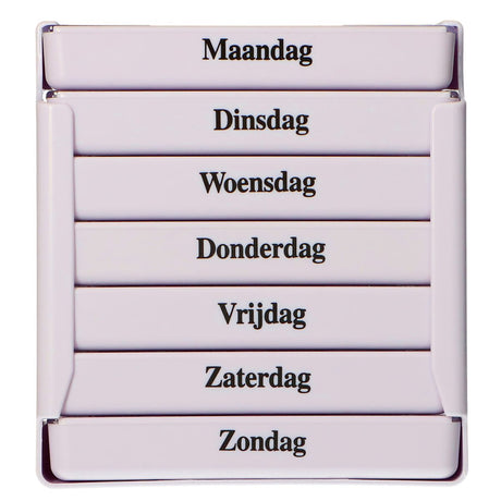 Jvdl Pillendose Woche 4 Fächer pro Tag weiß