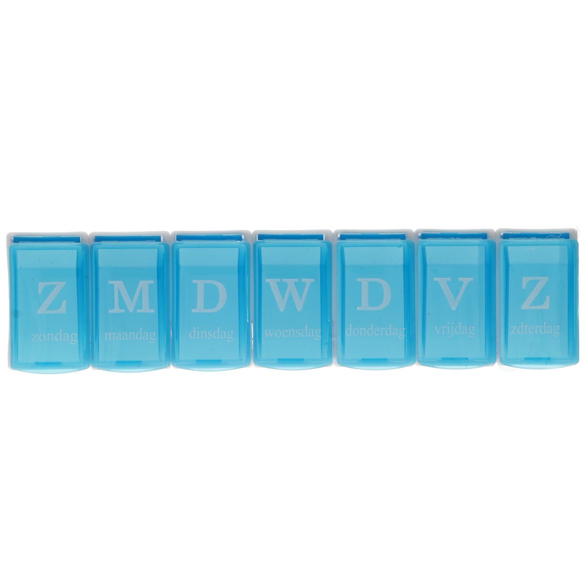 Jvdl Pillendose Woche 7 Fächer blau