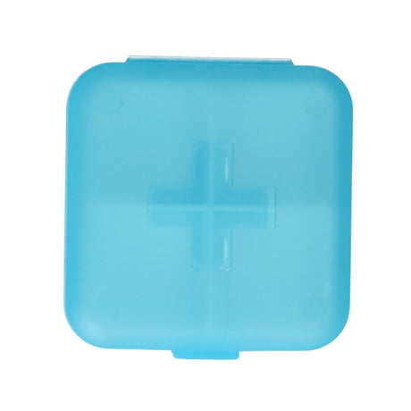 Jvdl Pillendose plus 4 Fächer blau