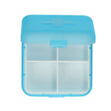 Jvdl Pillendose plus 4 Fächer blau