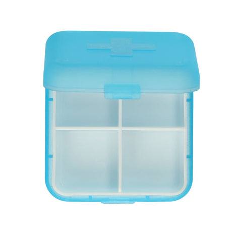 Jvdl Pillendose plus 4 Fächer blau